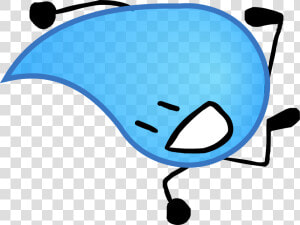 Tear Drop Wiki Pose   Bfdi Teardrop  HD Png Download