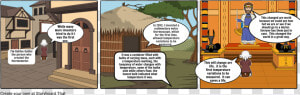 Comic Strip Of The Prince And The Pauper  HD Png Download