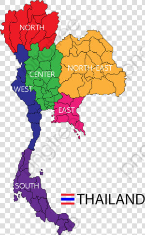 Thailand Map Png  Transparent Png