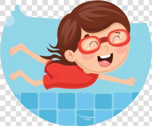 Cutekids 05   Private Swimming Lessons Clip Art  HD Png Download