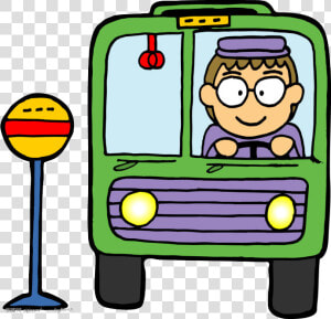 Bus Driver Png   Bus Driver Images Cartoon  Transparent Png