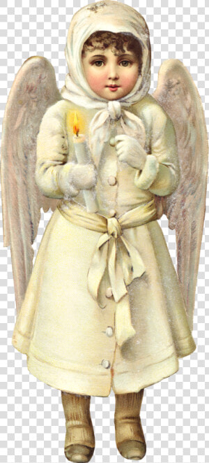 Victorian Christmas Snow Angel Graphic   Christmas Die Cut Victorian Angel  HD Png Download