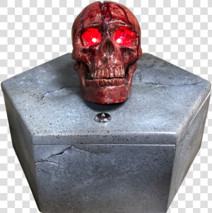 Copper Skull Coin Box Escape Room Prop   Skull  HD Png Download