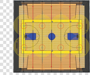 Basketball Court Template With Bleachers  HD Png Download