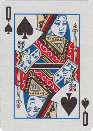 Main   Bicycle Cards Queen Of Spades  HD Png Download