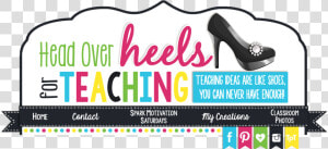 Head Over Heels For Teaching   Basic Pump  HD Png Download