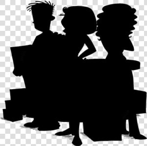 Cartoon Employees Working Png Transparent Images   Silhouette  Png Download