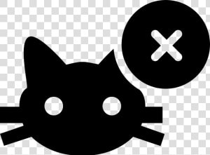 Cat Face With Cross Sign Comments   Portable Network Graphics  HD Png Download