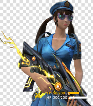  freefire  cop  cops  police  policia  tira  girl  gamer   Gun  HD Png Download