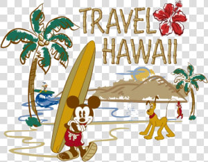 Hawaii Clipart Mickey   Mickey Mouse Hawaii Vacation  HD Png Download