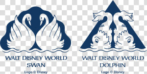 Transparent Straight Jacket Clipart   Walt Disney World Swan And Dolphin Resort Logo  HD Png Download