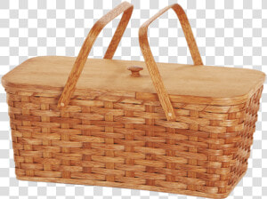 Picnic Basket With Two Handles   Basket  HD Png Download