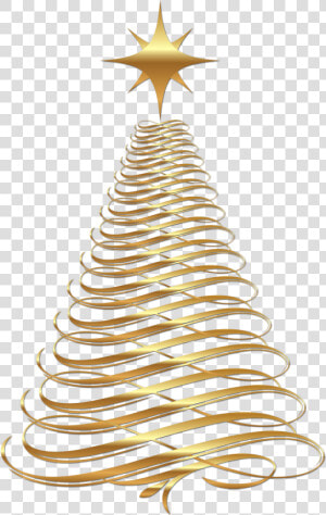 Large Tree Png   Gold Christmas Tree Clip Art  Transparent Png