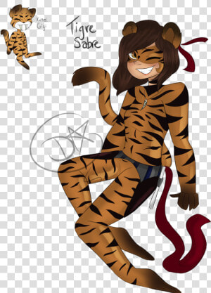 Tigres Clipart Claw Mark   Miraculous Ladybug Oc Tiger  HD Png Download