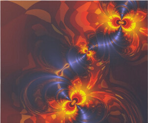 Butterfly Eyes  Abstract Gold Violet Wings Fractal   Portable Network Graphics  HD Png Download