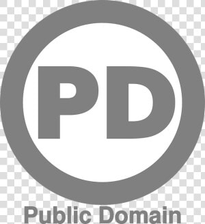 Copyright free  Logo  Cc0  License  Pd  Round  Gray   Logo Libre De Droit  HD Png Download