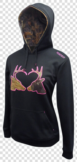 Huntech Womens Stag Hoodie   Hoodie  HD Png Download