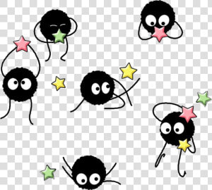  spiritedaway  totoro  totorolove  noface  animation   Transparent Spirited Away Soot Sprites  HD Png Download