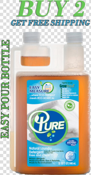 Best Natural Laundry Detergent   Plastic Bottle  HD Png Download