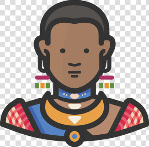 Traditional African Woman Icon   African Woman Icon Png  Transparent Png