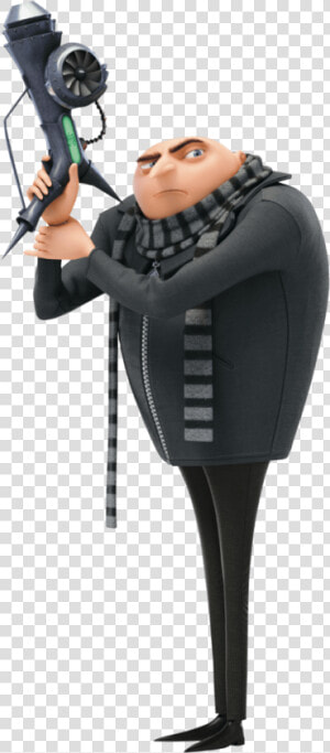 Despicable Me Gru Holding Laser Weapon  HD Png Download