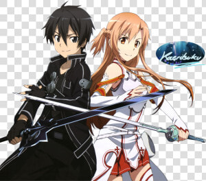 Sword Art Online Kirito And Asuna   Sword Art Online Kirito And Asuna Png  Transparent Png