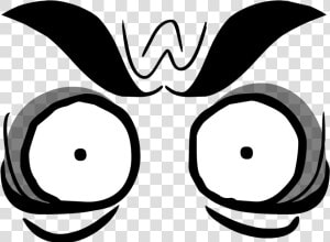  eyes  googly  funny  face  mad  cool   Bfdi Evil Leafy  HD Png Download