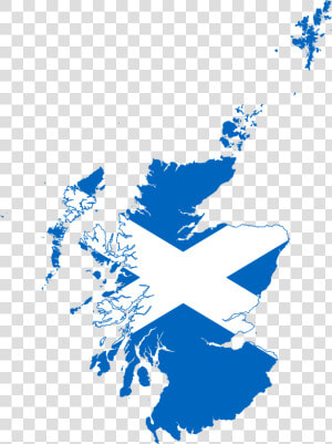 Scotland Flag Map  HD Png Download