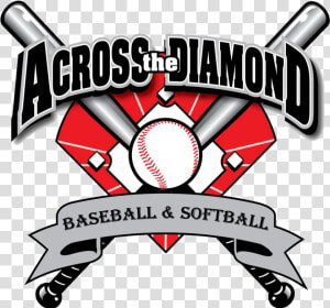 Softball Team Logo Across The Diamond Baseball   Softball  HD Png Download