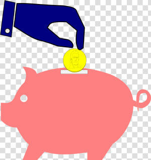 Bank  Coin  Money  Pig  Piggy  Savings   Piggy Bank Coin Clipart  HD Png Download