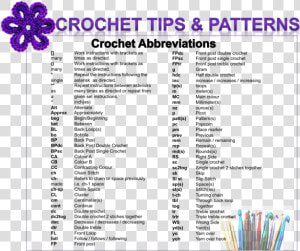 Swedish Crochet Stitch Abbreviation  HD Png Download