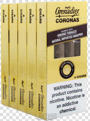 A Y C Grenadier Natural Dark Coronas Packs   Carton  HD Png Download