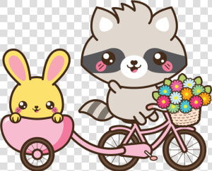 Kawaii Bike Illustration   Png Download   Kawaii Bike  Transparent Png