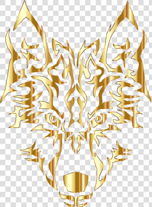 Symbol wing fictional Character   Golden Wolf Logo Png  Transparent Png