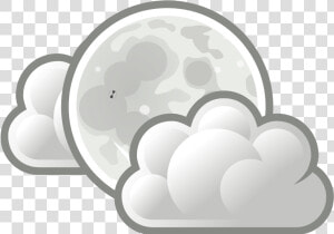 Transparent Night Clouds Png   Cartoon Moon And Clouds  Png Download