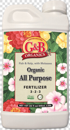 All Purpose Liquid Fertilizer   G amp b Organics Organic Fertilizer  HD Png Download