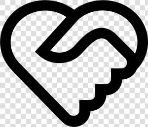 Image Result For Heart Icon   Handshake Heart Icon  HD Png Download