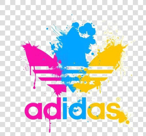  adidas  logo  paint  paintsplatter  names  brands   Logo Adidas Originals  HD Png Download