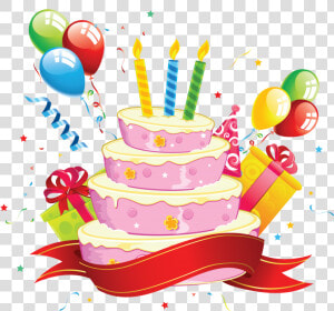 Birthday Cake Png Cakes Hd And Balloons Happy Impressive   Transparent Birthday 3 Cake  Png Download