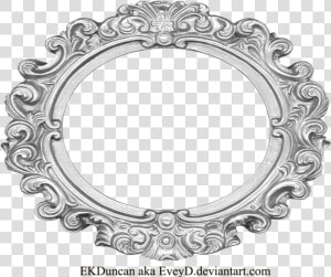 Ornate Silver Frame   Silver Oval Frame Png  Transparent Png