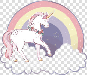 Rainbow Vector Unicorn Free Png Hq Clipart   Unicorns And Rainbows Png  Transparent Png