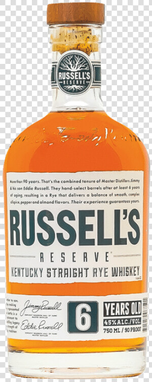 Russell S Reserve 6yr Rye   Russell  39 s Bourbon  HD Png Download