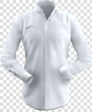 White Herringbone Shirt   Long sleeved T shirt  HD Png Download