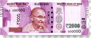 Indian Money Png   Original 2000 Rupees Note  Transparent Png