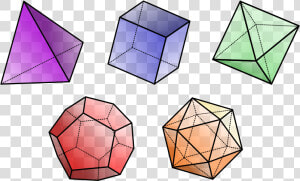 Tetrahedron 4 Faces  Cube 6 Faces  Octahedron 8 Faces    Triangle  HD Png Download