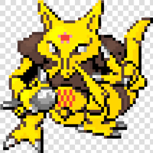 Pixel Art Pokemon Kadabra  HD Png Download