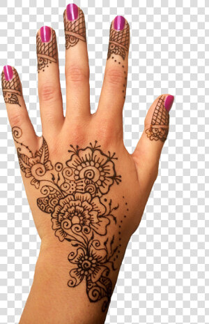 Mehendi Hand Designs Transparent Png   Henna On Hand Png  Png Download