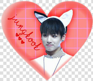 Jungkook Red Heart Love Icon Overlay Sticker Tumblr   Jungkook Bts Heart Png  Transparent Png