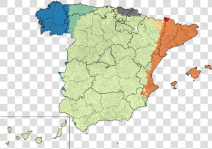 File Languages Wikimedia Commons   Ethnic Map Of Spain  HD Png Download