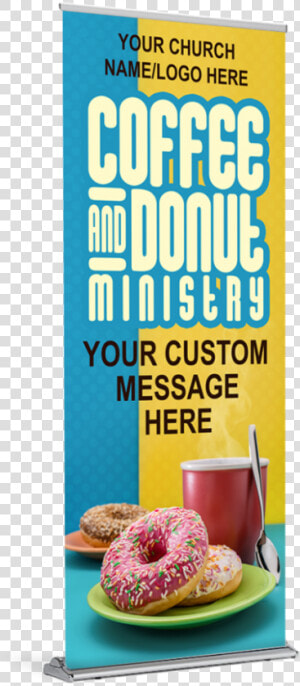 Coffee  amp  Donuts Ministry Custom Banner Customizable   Gdańsk University Of Technology  HD Png Download